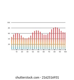 Graph Chart vector for website symbol icon presentation