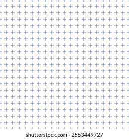 Graph check paper. Cross sign pattern. Printable grid paper with with plus. Geometric background for school, wrapping, invitations, card, scrapbooking, notebook, diary. Lined paper blank.