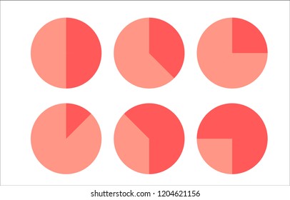 graph circle set illustration round vector diagrams