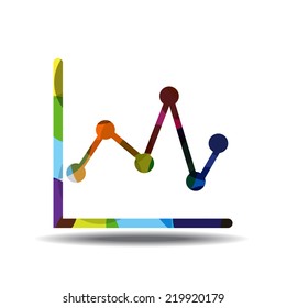 Graph Colorful Vector Icon Design
