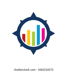 Graph Compass Logo Icon Design