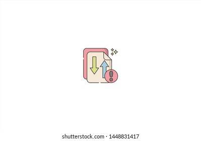 Graph concept icon in trendy flat style isolated on white background. Graph presenting concept symbol. Vector illustration