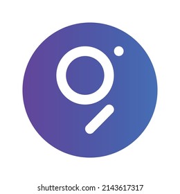 Icono de token de criptodivisa de gráfico. símbolo (token) de GRT. Icono de vector criptodivisa. Ilustración de vector plano - Vector
