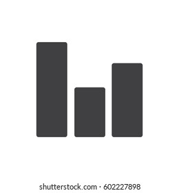 Graph data analysis icon