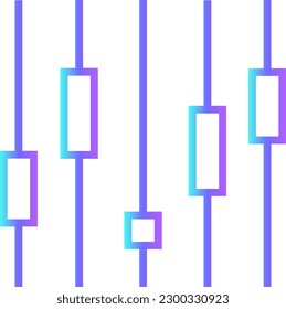 Graph Data analysis icon with blue duotone style. chart, diagram, report, information, infographic, analytics, statistics. Vector illustration