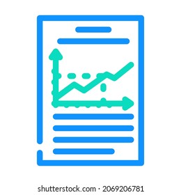 vector de icono de ciencia de datos de gráficos. para abrir el Navegador. ilustración de símbolo aislado