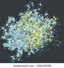 Graph data vector visualization. Science and education concept.