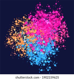 Graph data vector visualization. Science and education concept.
