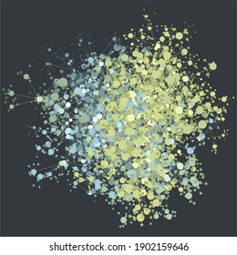 Graph data vector visualization. Science and education concept.