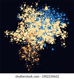 Graph data vector visualization. Science and education concept.