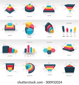 graph design 3d info graphic template