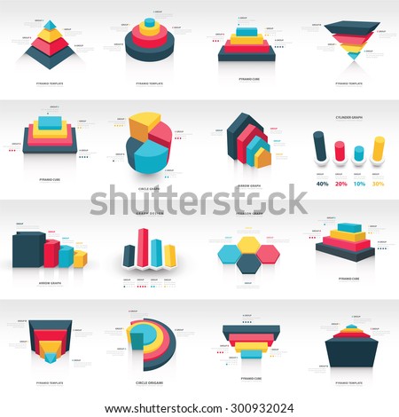 graph design 3 d info graphic template stock vector royalty free