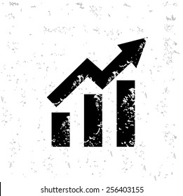 Graph design on old paper,grunge vector