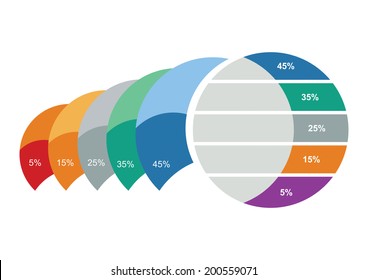 Graph of development, illustration with copy space area
