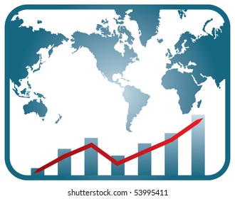 Graph Development Word Map Illustration Stock Vector (Royalty Free ...