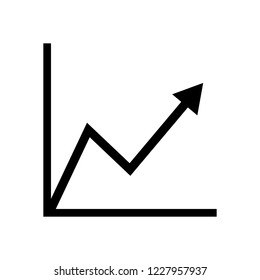 Graph diagram icon vector