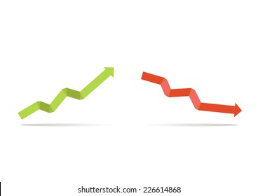 graph up and down 