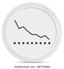 The graph down icon.