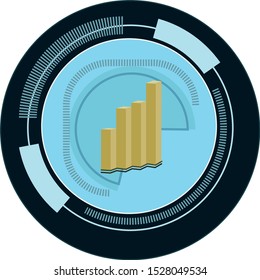graph economy icon and vector to work your design image, to create illustrations, artistic works