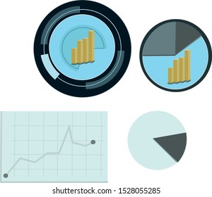 graph economy icon and vector to work your design image, to create illustrations, artistic works