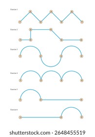Graph Exercises and Network Connection Diagrams for Learning