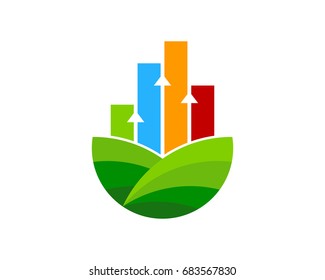 Graph Farm Icon Logo Design Element