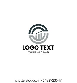 Graph Finance Abstract Logo Design Vector