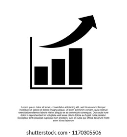 graph finance icon vector illustration