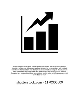 graph finance icon vector illustration