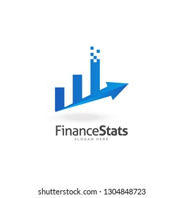 Graph finance logo, vector, eps 10