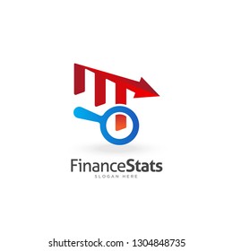 Graph finance logo, vector, eps 10