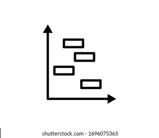 Graph flat icon. Single high quality outline symbol for web design or mobile app.  Graph thin line signs for design logo, visit card, etc. Outline pictogram EPS10