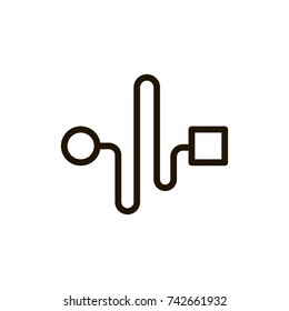 Graph flat icon. Single high quality outline symbol of diagram for web design or mobile app. Thin line signs of chart for design logo, visit card, etc. Outline pictogram of internet
