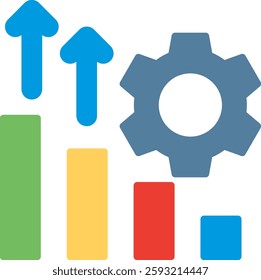 Graph Flat Illustration Vector Design