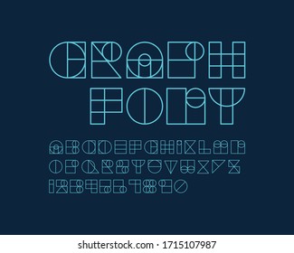 Graph font set in vector format