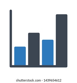 graph glyph color vector icon