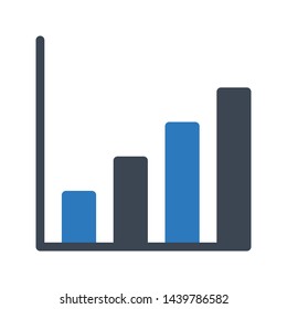 graph glyph color vector icon