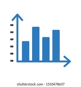 graph glyph color vector icon