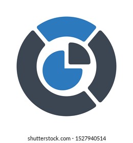 graph glyph colour vector icon