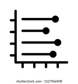 graph glyph flat vector icon