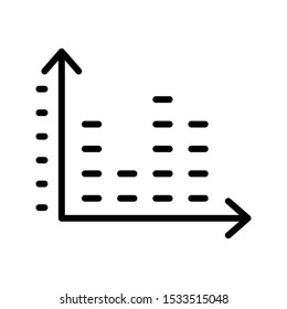 graph glyph flat vector icon