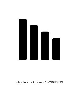 graph glyph icon black and white