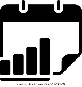 graph glyph icon illustration vector