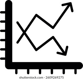 Graph Glyph Icon Vector Design