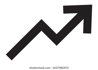 Graph going Up and Down sign with green and red arrows vector. Flat design vector illustration concept of sales bar chart symbol icon with arrow moving down and sales bar chart with arrow moving up