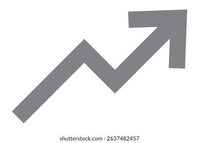Graph going Up and Down sign with green and red arrows vector. Flat design vector illustration concept of sales bar chart symbol icon with arrow moving down and sales bar chart with arrow moving up