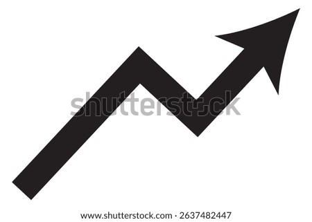 Graph going Up and Down sign with green and red arrows vector. Flat design vector illustration concept of sales bar chart symbol icon with arrow moving down and sales bar chart with arrow moving up