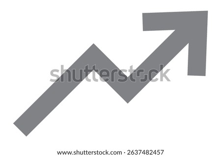 Graph going Up and Down sign with green and red arrows vector. Flat design vector illustration concept of sales bar chart symbol icon with arrow moving down and sales bar chart with arrow moving up