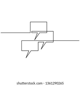 Graph, going up on the monitor, drawn by one line on a white background. Single line drawing. Continuous line. Vector