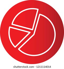 Graph Gradient Circle Vector Icon